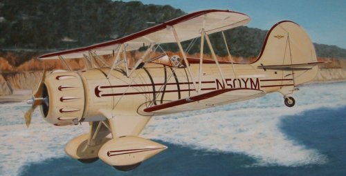 The Spirit of Adventure, Waco biplane N50YM