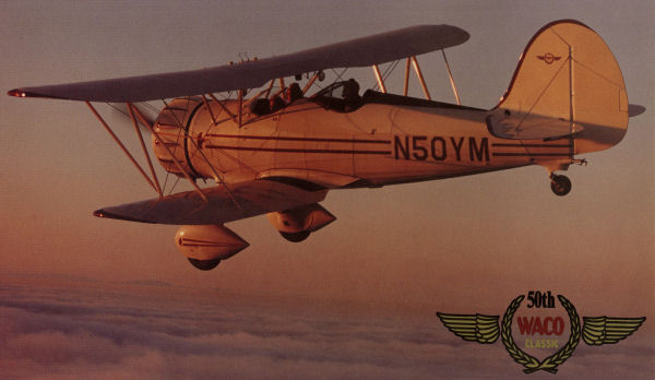 The 50th Waco biplane built by Classic Aviation. MM's first