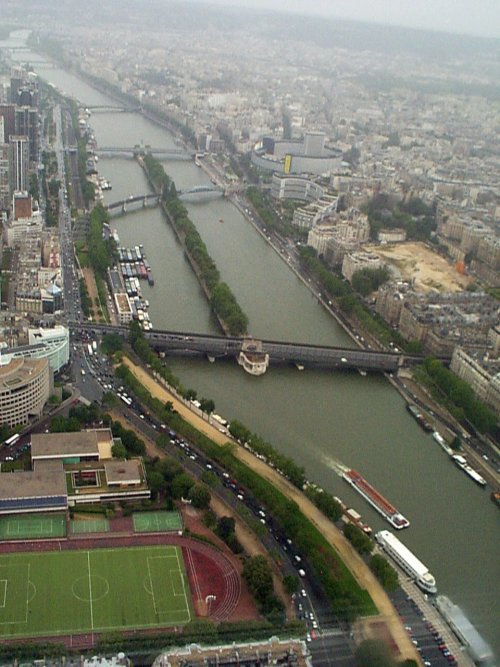 Looking South from the top of the Eiffel Tower