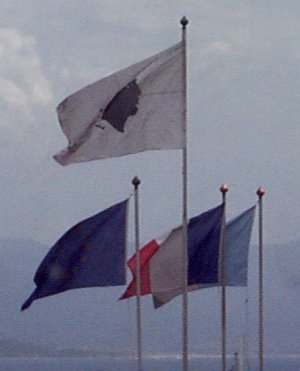 Corsican and French Flags