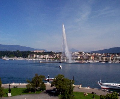 Lake Geneva, from the hotel