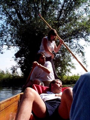 Punting on the river Cam